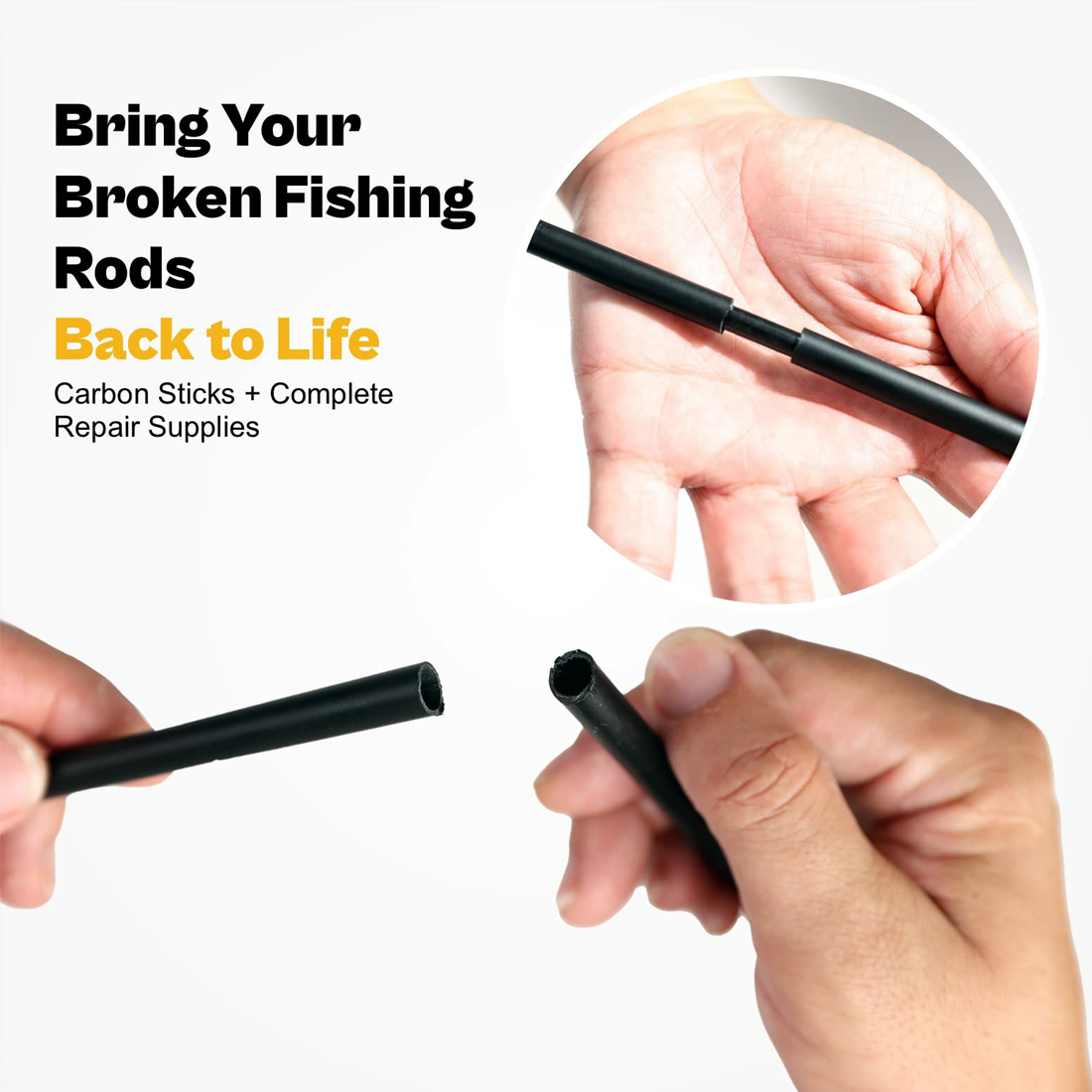 3Pcs Fishing Rod Repair Kit Ca - Fishing Rod Casting ulasan dan harga