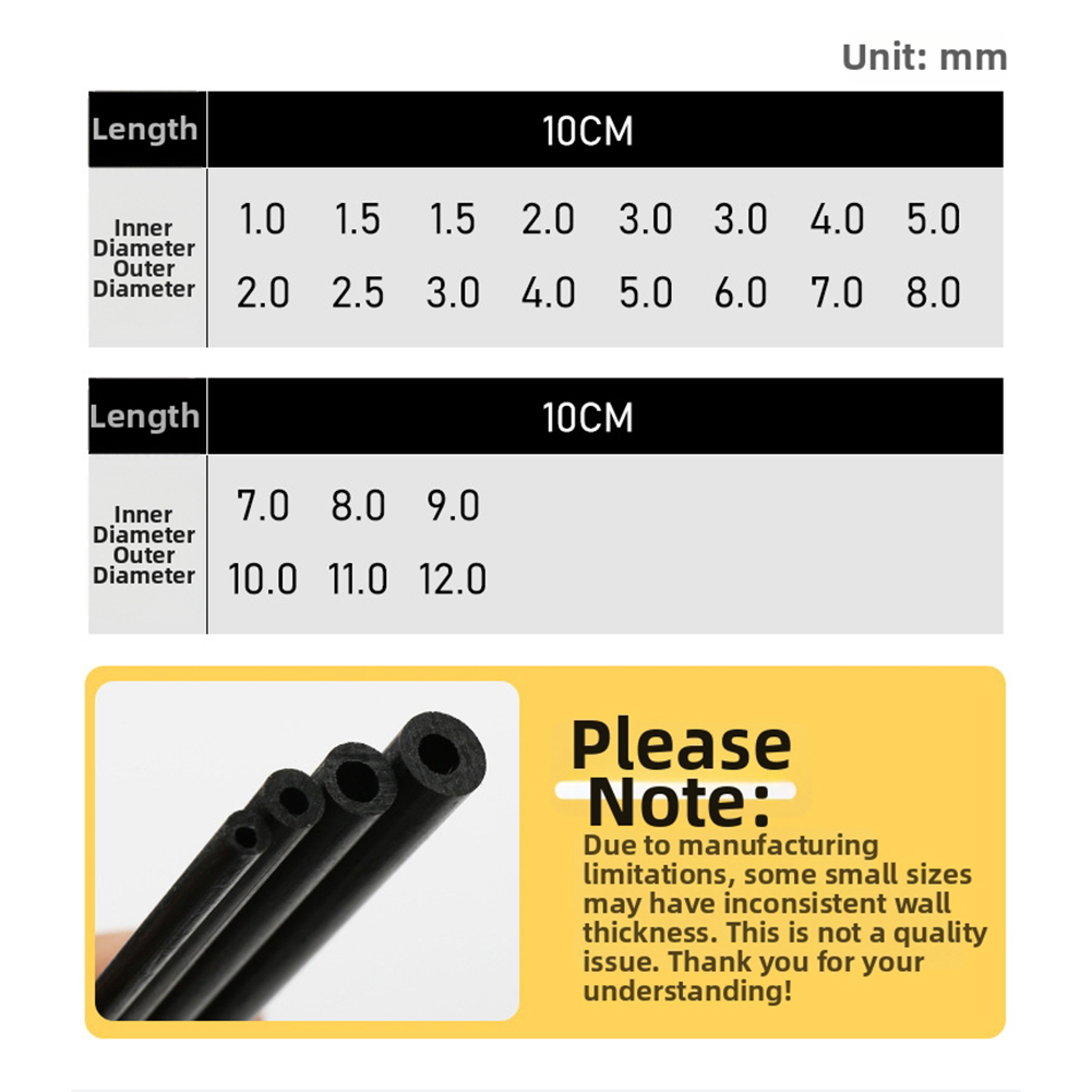 10cm Black Hollow Carbon Fiber - Fishing Rod Tip Replacement ulasan dan harga